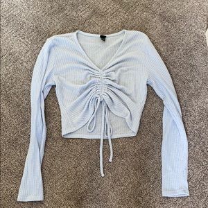 Blue long sleeve sweater